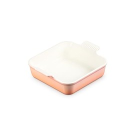 Le Creuset Stoneware Heritage Square Baking Dish, 3qt., Peche