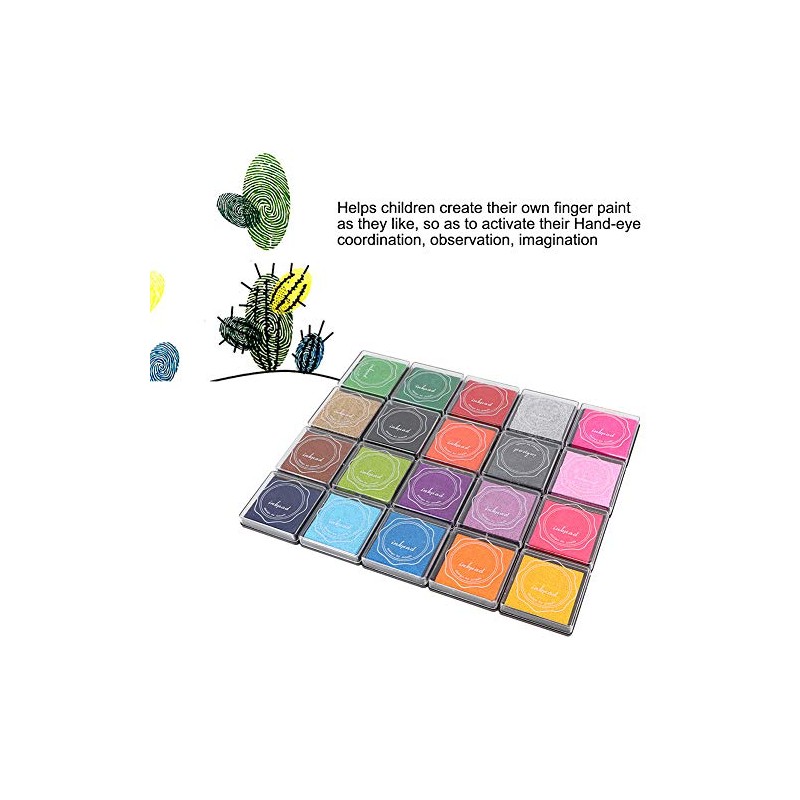 Almohadilla de tinta 20 colores - Kit DIY para sellos