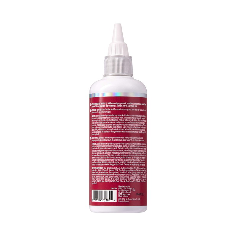 Kiss Tintation Semi-Permanent Hair Color 5 Ounce, T740 Rose Gold