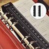 Pack of 4 A5 Ruler Bookmarks 20 cm Black for