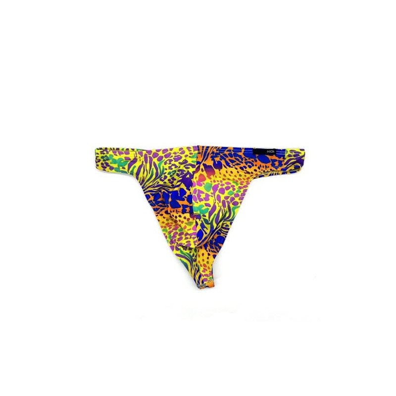HM ASIA HMR742895 Men's G-String, Printed, yellow
