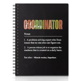 QYUVK Chaos Coordinator Definition Hardcover 160 Pages Spiral Notebooks, Chaos Coordinator Notebook, Employee Appreciation Gifts, Thank You Gift for Supervisor Mentor, Unique Office Gift for Coworker