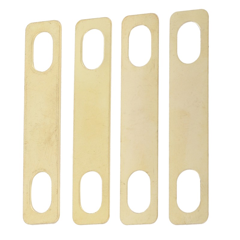 4Pcs Guitar Neck Shim Brass Material Heightening Gasket Set Musical