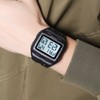 Digital Sports Watch Dual Time Display Night Light Adjustable TPR