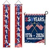 250th Anniversary USA Garden Flag 1776-2026 Patriotic Commemorative Banner