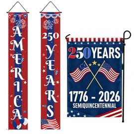 250th Anniversary USA Garden Flag 1776-2026 Patriotic Commemorative Banner