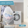 Machine Mesh Laundry Bags with Drawstring,2PcsLarge MeshLaundry Bag withDrawstring,Machine Washing