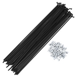 HEROFFIX 36 Set 12G Bicycle Spokes 229mm Bike Wheel Spokes 45 Steel Black