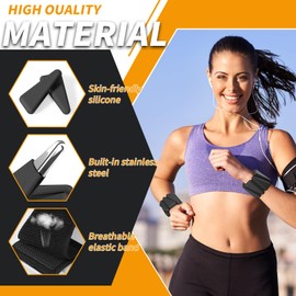 Wrist & Ankle Weights for Women, Wearable Strong Arm & Leg Weights Set of 2(1Lbs Each), Adjustable Ankle Weights for Walking, Yoga, Dance, Barre,Gym,Exercise,Pilates,Walking Running