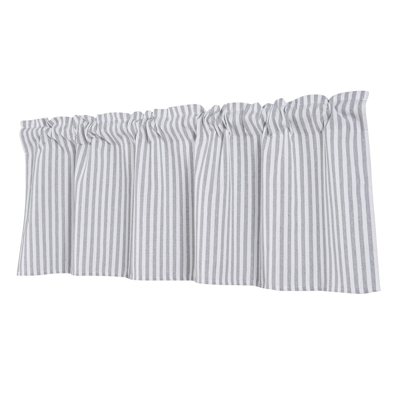 Annlaite Stripes Textured Drapes Stripe Pattern Valance Curtains Light Reducing