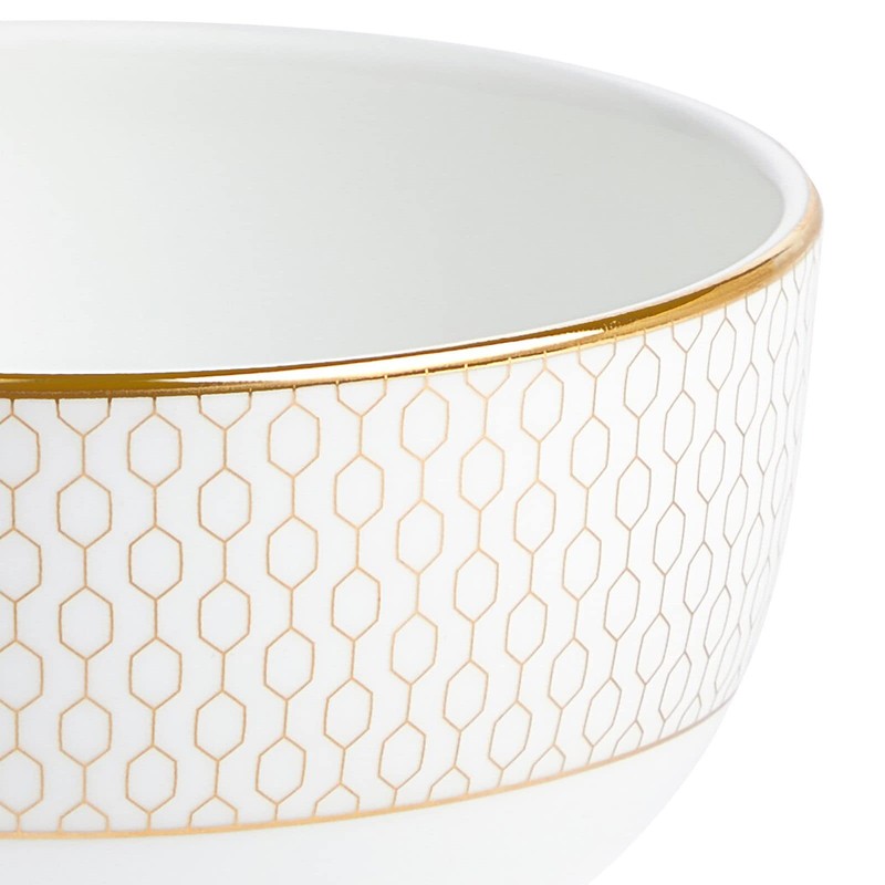 Wedgwood 1066960 Geo Gold Bowl Plate, Approx. 4.3 inches (11