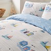 Fusion - Beach Huts - Duvet Cover Set - Double