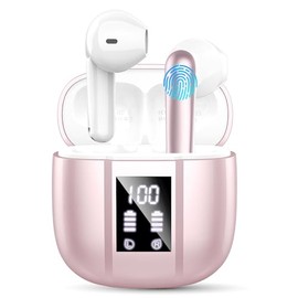 Renimer Wireless Earbuds Bluetooth 5.3, Wireless Headphones, 3g Mini 48Hrs Ear buds, 14.2mm Driver Stereo, 4 ENC Mics Bluetooth Headphones, IP7 Waterproof, USB-C Fast Charging Earphone Android/iOS