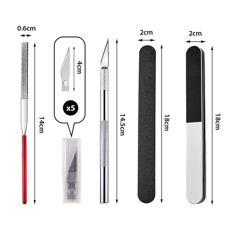 VOANZO 17 Pieces Metal Puzzle Tool Set Tool DIY Metal