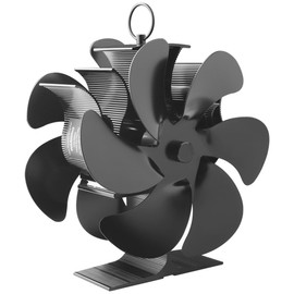 Experience 2025's Advancement:Facepos Dual wood stove fan Double-Sided 12-Blade Wood Stove Fan-The in Stove Technology Fireplace Fans