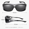 TINHAO Over Sunglasses, Lens Bending, Polarized Sunglasses, Can Be Hanged