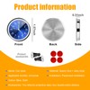 Dickno 2 PCS Stick on Dashboard Car Clock, Mini Tiny