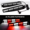 ASPL 32LED Visor Lights 26 Flash Patterns Windshield Emergency Hazard