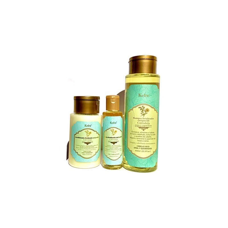 Aceite Fortalecedor Enriquecido con CALÉNDULA, PAPA y CAPUCHINA para Cabello