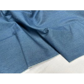 Denim Jeans Fabric Cotton Material Dressmaking Light Upholstery Dressmaking Home Decor - 180cm Wide (Denim Blue, 1 Metre)