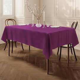 Home Direct Extra Large Rectangular Fabric Tablecloth 150x300cm 59"x118" Violet Purple