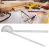 Angle Protractor 0‑180 Degree 2 Arm Finder Stainless Steel Woodworking