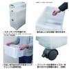 JEJ Astage Storage Box Hard Caster for Rock Stockers, Black,