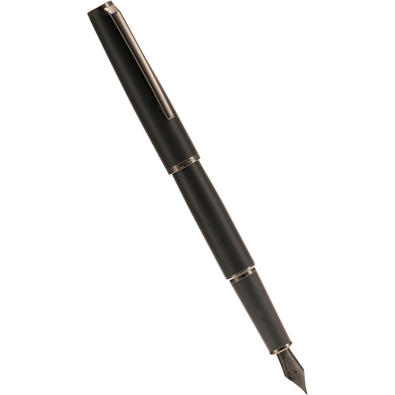 Jinhao 95 - Pluma estilográfica de metal, punta media, rojo