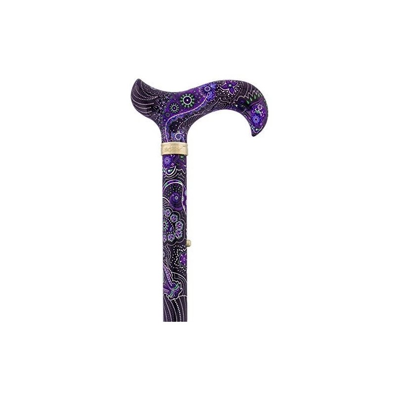 Royal RC Canes Purple Majesty Adjustable Folding Designer Derby Cane