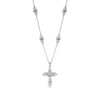 Ross-Simons 0.25 ct. t.w. Diamond Openwork Cross Pendant Necklace in
