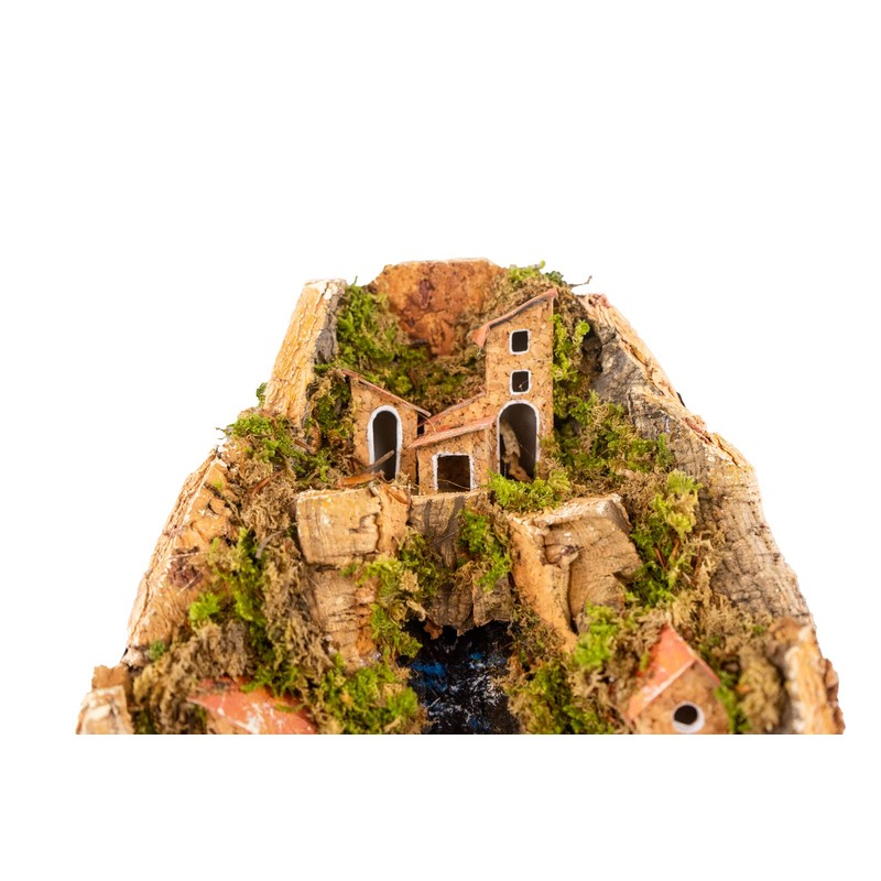 Village with Central Stream for Nativity Scene with Houses 20