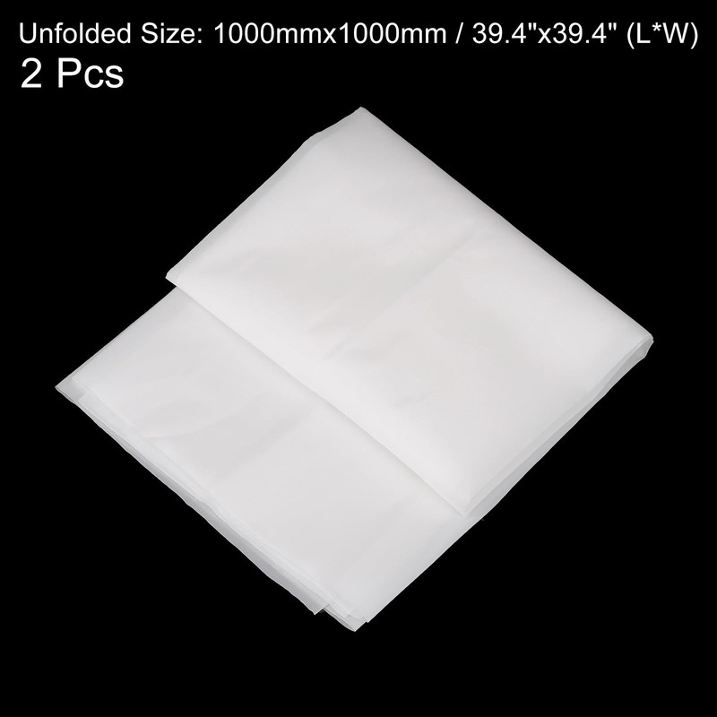 sourcing map 2pcs 50 Micron Paint Nylon Mesh Filter Woven