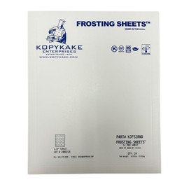 Kopykake Frosting Sheets Premium (Icing Sheets) – 24 Sheets (1 Pack) – White Edible Printer Paper, Icing Paper, Frosting Sheets (16 Sizes/Shapes) (2" Circle)