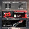 KITLUCK Cordless Electric Ratchet Wrench Set, 3/8" 12V Extended Power