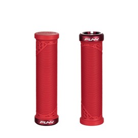 Funn Hilt JR Impugnature per Manubrio Mountain Bike con Morsetto Singolo a Bloccaggio, Impugnature Bloccanti per Manubrio da Bicicletta con Diametro Interno di 19 mm, Impugnature Brevi (Rosso)
