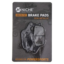 NICHE Brake Pad Set for Honda CBR1000RR CBR600RR 43105-MW0-425 06455-MEL-013 Front Rear Semi-Metallic