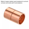 sourcing map Copper Pipe Coupling 10mm Straight Connecting Adapter with