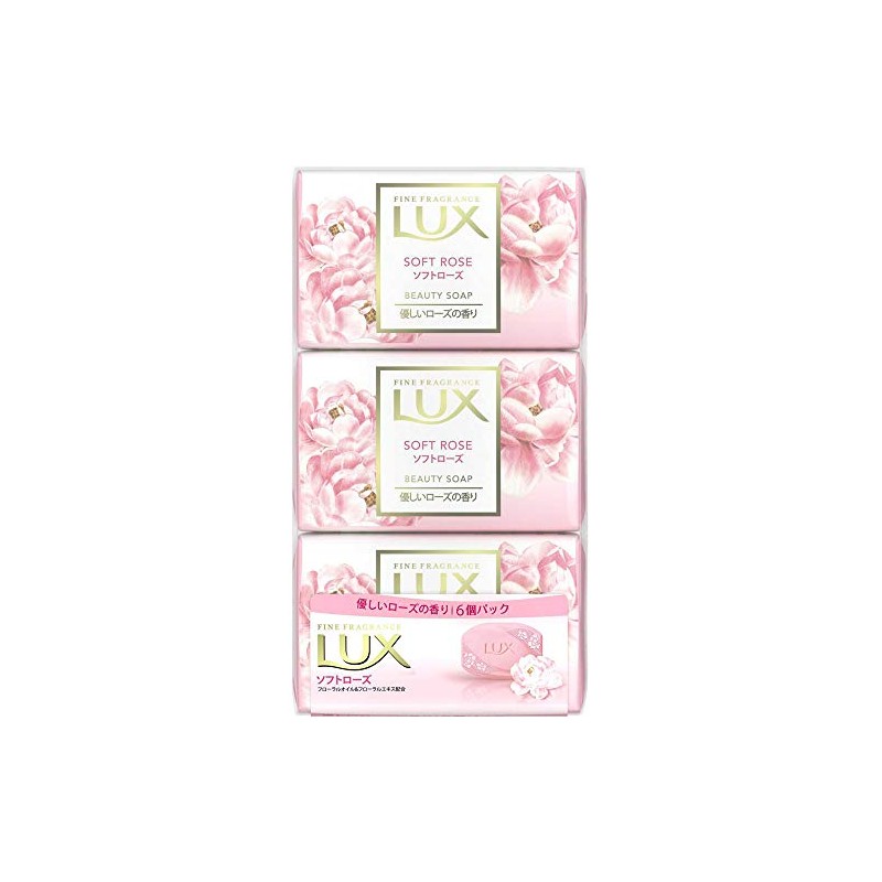 Unilever Lux Soft Rose 6 Pieces, 16.9 oz (456 g)