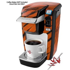 WraptorSkinz Decal Style Vinyl Skin compatible for Keurig K10 / K15 Mini Plus Coffee Makers Tie Dye Bengal Belly Stripes (COFFEE MAKER NOT INCLUDED)