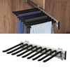 mopam Pull Out Trousers Rack 9 Arms Retractable Closet Pants
