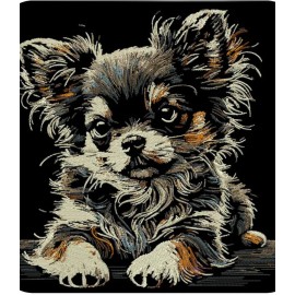 CHIHUAHUA Puppy Dog Breed Embroidered BLACK Sweatshirt Valentines Day
