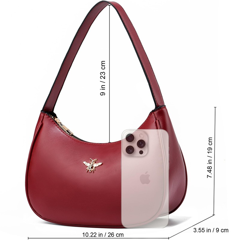 Crescent Shoulder Bags for Women Small Classic Shoulder Underarm Purse