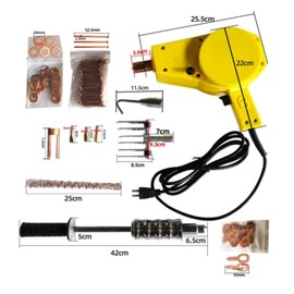 CUBELLIN Stud Welder Kit Stud Welder Dent Repair Kit Adjustable 0-3S Timing 110V 800W Stud Gun with Pull Hammer & Accessories for Auto Body Repair