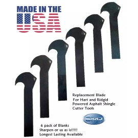 HART Roofing Cutter Blades for Shingles Asphalt Roof Roofing Fits Ridgid Hart 6 PACK