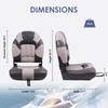 Deckpro Deluxe High Back Boat Seat, Fold-Down Fishing Boat Seat