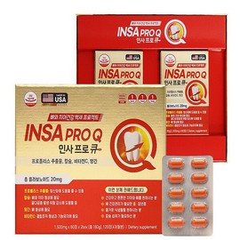 인사프로큐 (1500mg X60정X2box (총120정/4개월분/세트) 뼈와 치아건강 백세프로젝트 /총폴라보노이드 20mg/ Insa Pro Q (1500mg X 60 tablets X 2 boxes (total 120 tablets/4 months supply/set) Bone and Tooth Health 100-Year Project / Total Polyphenols 20mg/