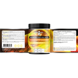 Diamond Fish Collagen 300g: Premium Fish Collagen 8500 mg Per Serving - 30 Servings - Supports Joint & Skin Health - by Apollo’s Hegemony