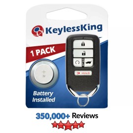 KeylessKing* Fits 2016 2017 2018 Honda Pilot Keyless Entry Remote Car Key Fob KR5V2X