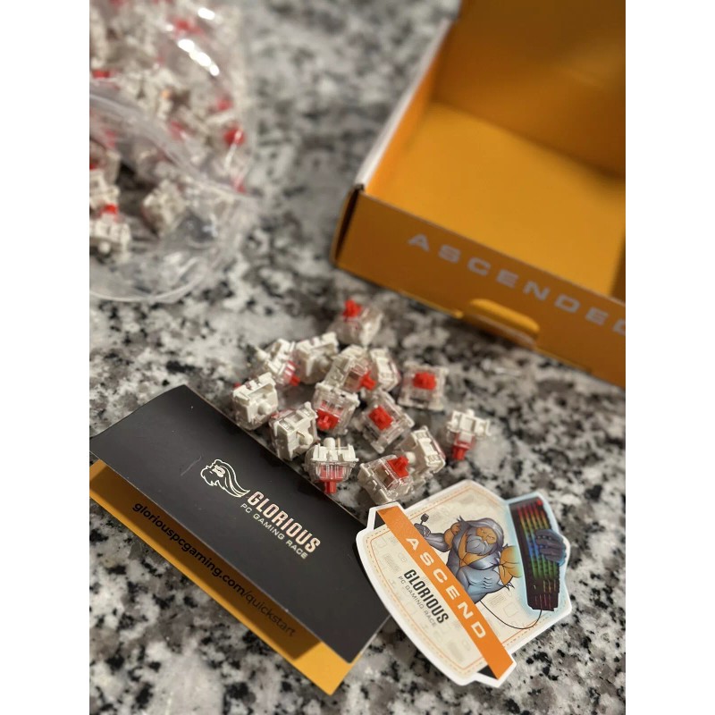 Glorious PC Gaming Race Switch Red Gateron Switches 120X