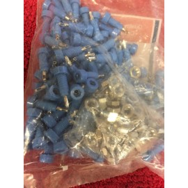 Johnson 105-0810-001 E F JOHNSON/CINCH CONN TIP JACK SLDR EYELET BLUE 100 PC